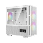 Carcasa DEEPCOOL CH360 DIGITAL, RGB, Mini Tower, White - Image 2