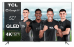 Televizor TCL QLED 50C635, 126 cm (50"), Smart Google TV, 4K, Ultra HD, Smart TV, Wi-Fi, Negru