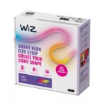 Kit Banda LED RGB inteligenta WiZ Connected Neon Flex Strip, Wi-Fi ,Bluetooth, sursa de alimentare inclusa, 24W, lumina alba si color (2700-6500K), IP20, 3 metri