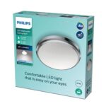 Plafoniera LED Philips Doris CL257, 6W, 640 lm, lumina neutra (4000K) ,IP44, 22cm, Metal/Plastic, Crom - Image 2