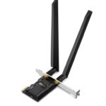 Adaptor wireless TP-Link, Archer TXE72E, AX5400, 2 x antene externe Dual-Band 5Ghz, 2.4 Ghz, PCI-E WI-FI 6E dimensiuni: 55 × 36 × 11.5 mm, Bluetooth 5.2.