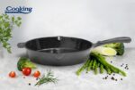 TIGAIE FONTA EMAILATA 26 x 5 CM, MARBLE GREY, COOKING BY HEINNER - Image 4