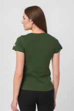 TRICOU  LOGOMULTICOLOR FEMEI  BOTTLE GREEN-L - Image 3