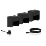 Kit 3 Lampi LED pentru exterior Philips GRITS GARDENLINK, 3x1.5W, 3x180lm, lumina calda (2700K), IP44, 110x110x80mm, Negru - Image 2
