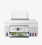 "Multifunctional inkjet color CISS Canon PIXMA G3470 White, dimensiune A4(Printare, Copiere, Scanare), viteza imprimare 11ipm alb-negru, 6ipm color,rezolutie printare 4800x1200 dpi, imprimare fara margini, alimentarehartie 100 coli, scanner CIS rezolutie 600x1200 dpi, copiere multipla 99copii - Image 4