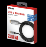 Cablu Trust Calyx, USB-C to HDMI, 1.8m, negru - Image 5