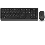 Kit wireless tastatura si mouse A4Tech FG1010, taste numerice, gri