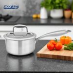 CASEROLA INOX+CAPAC STICLA 16x8.5CM,1.6L, ATOMIC3, COOKING BY HEINNER - Image 4