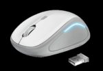 Mouse Wireless Trust Yvi FX, 1600 dpi, Alb