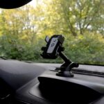 Suport auto SPACER pt. SmartPhone, fixare pe bord sau geam prin ventuza, brat telescopic, sistem auto-lock, rotire 360 grade, negru - Image 5