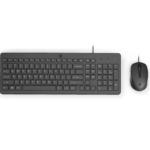 Kit Tastatura si Mouse HP 150, cu fir, negru