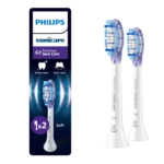 Rezerve PHILIPS Sonicare Gum Care HX9052/87, Pachet de 2 capete de periere, Standard, Click-on, Sincronizarea modurilor BrushSync, Alb, L x A x I (mm) 60x25.7x230.5