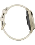 Ceas Garmin Lily 2 Active, display AMOLED, dimensiune afisaj 25,4 mm x 21,3 mm, rezolutie afisaj 240 x 201 pixeli, memorie 8GB, autonomie pana la 9 zile, rezistanta la apa pana la 5 ATM, greutate: 24,4g, ramă MLunar Glod şi curea Bone din silicon - Image 4