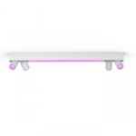 Plafoniera LED RGB Philips Hue Centris, Bluetooth, cu 4xGU10, 4x5.7W+LED 40W, 4200 lm, lumina alba si color (2000-6500K), IP20, Metal, Alb