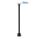 Suport podea double sided B-Tech compatibil cu seria OM55N-D Samsung (Signage Display), suporta pana la la 50kg, montare tip portret, desing subtire potrivit pentru instalarea in interior, cable management integrat, negru - Image 2