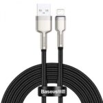 CABLU alimentare si date Baseus Cafule Metal, Fast Charging Data Cable pt. smartphone, USB la Lightning Iphone 2.4A, 2m, negru