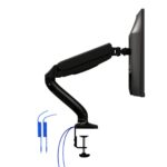 Brat sustinere monitor AS110DX AOC, pentru o pozitie optima dorita deutilizator, control cu arcuri, ergonomie maxima pentru monitoare cu VESA75x75 si 100x100, dimensiune maxima monitor 27", max 9 kg, 320 mminaltime, 325 mm intindere, -45/ 60 inclinare, -90/ 90 pivot si 360°pivot pentru o - Image 3