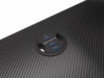 Birou gaming Genesis Holm 300, MDF, suporta pana la 60kg, iluminare RGB, negru - Image 7