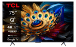 Televizor TCL QLED 75C655 PRO, 189 cm (75"), 4K, Smart TV, Negru