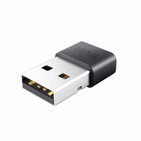 Adaptor Bluetooth Trust Myna 5.3, viteza maxima transfer 2 MB/s, negru