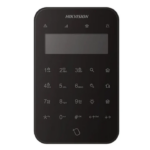 Tastatura wireless LCD AX PRO Hikvision DS-PK1-LT-WE/BK, 868MHz two-way Tri-X wireless technology; distanta comunicare RF : 1200m camp deschis; stay/away arm, disarm, silent alarm, output control; complet configurabil la distanță prin APP; baterii: 4 x CR123 incluse, durata de viata a bateriei: 2