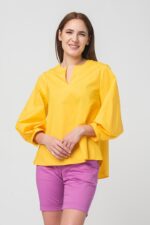 CAMASA CASUAL FEMEI YELLOW S - Image 2
