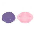 Farfurie silicon cu capac , mov, U-Grow - Image 3