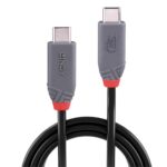 Cablu Lindy 0.8m USB 4 Type C 40Gbps Anthra line, rezolutie maxima suportata 3840x2160@60Hz, 7680x4320@60Hz , latime de banda suportata 40Gbps, gri - Image 2