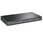 "JetStream™ 48-Port Gigabit L2+ Managed Switch with 4 10GE SFP+ Slots PORT: 48× Gigabit RJ45 Ports, 4× 10G SFP+ Slots, RJ45/Micro-USB Console Port SPEC: 1U 19-inch Rack-mountable Steel Case FEATURE: Integration with JetStream™ SDN Controller, Static Routing, OAM, sFlow, DDM, 802.1Q VLAN, QinQ - Image 2