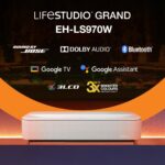 Epson Proiector Lifestudio Grand Plus EH-LS970W - Diamond white, Tehnologie 3LCD, LCD 0.62", 4000 Lumeni, Rezolutie: 4K, Aspect: 16:9, contrast: 5.000.000 : 1, Sursa lumina: Laser, Durata viata: 20.000 ore, Refresh rate: 384 Hz - 480 Hz, Suport HDR, Dimensiune ecran: 80 inchi - 150 inchi, Focus - Image 2