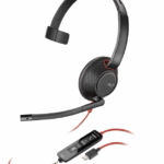 Casti Mono-casca HP Blackwire 5210, Cu fir, noise-canceling, Negru