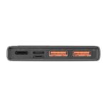 Baterie externa Baseus Adaman Metal, 10000mAh, PD 3.0 + QC 3.0 22.5W, 2 x USB; 1 x USB Type-C, digital display pt. status baterie, total 3A, negru - Image 3