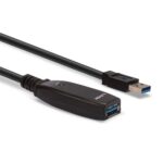 Cablu Lindy 15m USB 3.0 Active Extension Slim, negru - Image 2