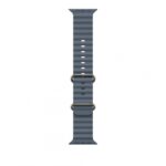 Apple Watch 49mm Anchor Blue Ocean Band Extension - Natural Titanium Finish