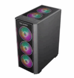 Carcasa PRO GAMING ZED, RGB, Mid Tower, Black - Image 3