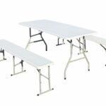 HEINNER SET MASA CU 2 BANCI PLASTIC PLIABILE