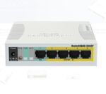 MIKROTIK SMALL SOHO SWITCH RB260GSP CSS106-1G-4P-1S, 5 X GIGABIT POE, Dimensiuni: 113x139x28mm, Sistem operare: MikroTik SwOS, 128Kb Flash, Consum maxim: 53W, Porturi POE:2-5, Passive POE, 5 x 10/100/1000, 1 x SFP. - Image 2