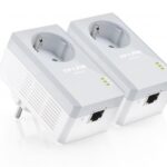 TP-Link Kit POWERLINE, HomePlug AV, 500Mbps, Ultra Compact Size ,PassThrough, Green Powerline, Plug and Play, 2 bucati TL-PA4010P