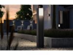 Stalp LED pentru exterior Philips Hue Turaco, 9W (60W), 806 lm ,luminacalda (2700K), dimabila, IP44, 802x121mm, Antracit - Image 3