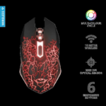 Mouse Gaming Wireless Trust GXT 107 Izza, 2000 dpi, Negru - Image 2