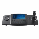 Tastatura de control Hikvision DS-1100KI(C) pentru camere speed dome, display  7" LCD, 4D joystick, suporata 32 utilizatori si 4000 echipamente, interfata retea 1 × 100M/1000M self-adaptive, 1 × RS-232, 1 × RS-485, 1 × USB 2.0 interface, dimensiuni 435 × 193 × 110 mm, greutate 2 KG, alimentare 12VDC