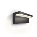 Aplica LED pentru exterior Philips BUSTAN, 3.8W, 800 lm, lumina calda (2700K), IP44, 92x220x78mm, Antracit - Image 2