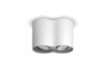 Spot LED Dublu Philips Hue Pillar, Bluetooth, 2xGU10, 2x5W, 700 lm ,lumina alba (2200-6500K), IP20, 19.3x10.3cm, Metal, Alb, Intrerupatorcu variator inclus - Image 2