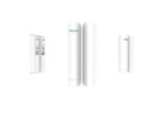 Contact magnetic DoorProtect, wireless, alb - AJAX; Interspatiu: max. 2 cm cu magnetul mare, max. 1cm cu magnetul mic; Timp alarmare: 0.15 s; Senzori: contact Reed, 2.000.000 deschideri durata viata; Frecventa operare: 868.0 - 868.6 MHz; Putere RF: autoajustabila max. 20 mW; Criptare: AES; Distanta - Image 2