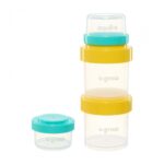 Set 8 recipiente cu capac pentru stocare hrana copii , 4*80ml + 4*220ml, U-Grow - Image 4