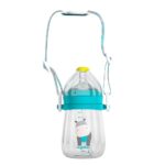 Pachet 3 in 1 cana 260 ml tritan cu 3 accesorii diferite pentru baut : tetina biberon, cioc , pai, blue, U-Grow - Image 6