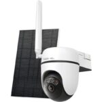 Tapo Solar-Powered Pan/Tilt 4G LTE Security Camera Kit, Senzor CMOS cu scanare progresivă de 1/2,8", LED IR 850 nm, Câmp vizual: 100,6° (diagonală), 84,4° (orizontală), 44,3° (verticală), 2K 3MP (2304 × 1296 px), frame rate 15/20 fps