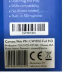 Camera Web PNI CW1850, rezolutie video Full HD, USB 2.0, Negru - Image 9