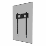 Suport perete Neomounts heavy duty, pentru display-uri interactive si ecrane grele de pana la  50-98, sistem de prindere VESA 500x800, greutate maxima suportata 100kg, fix, montare tip portrait, distanta fata de perete 4.2cm, cu sistem ce permite prinderea/desprinderea usoara a display-ului