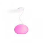 Pendul LED RGB Philips Hue Flourish, Bluetooth, 9W (39.5W), 2750lm ,lumina alba si color (2000-6500K), IP20, 40.1cm, Alb